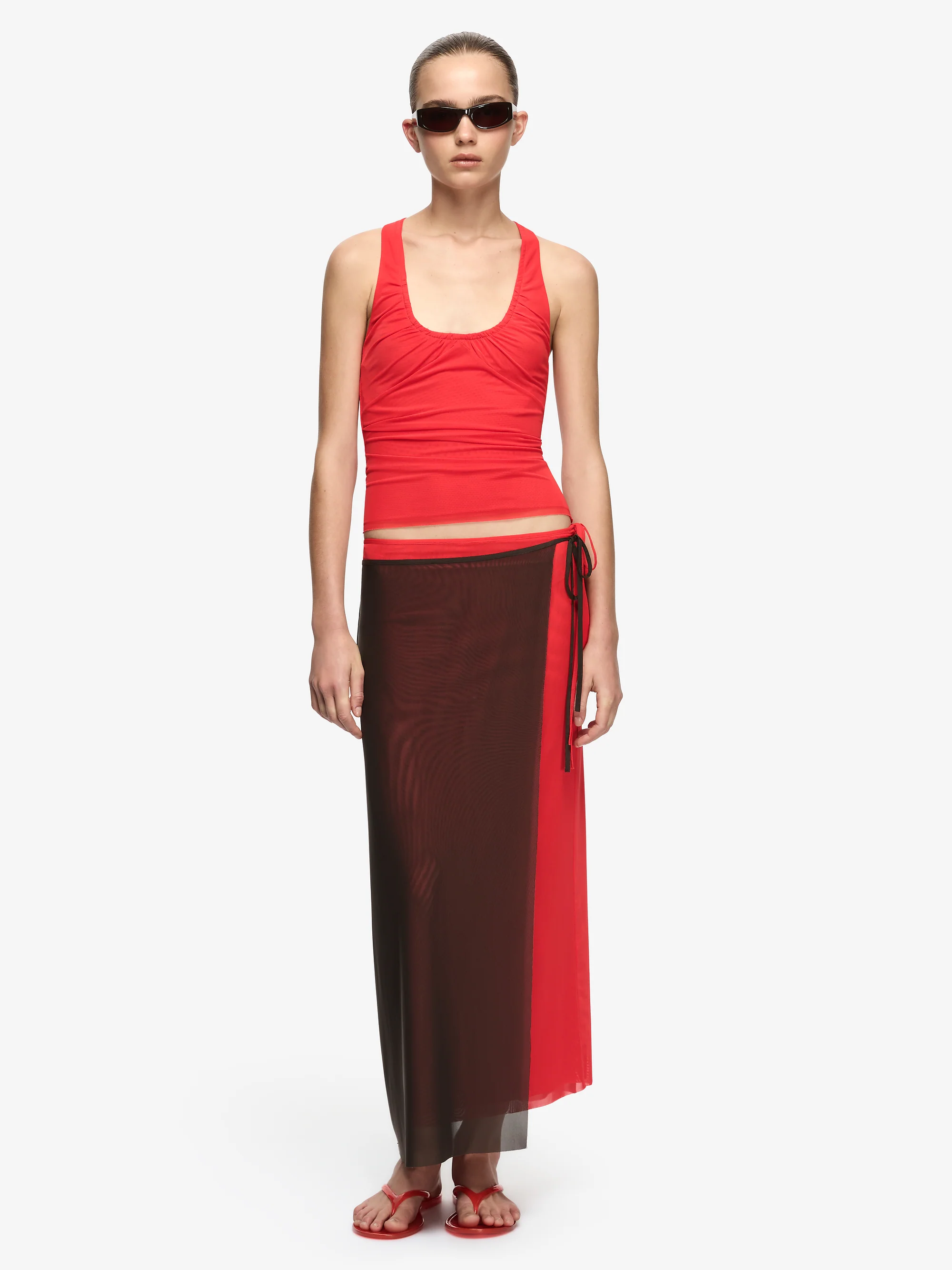 ALYNA RACER TOP - FLAME - Image 2