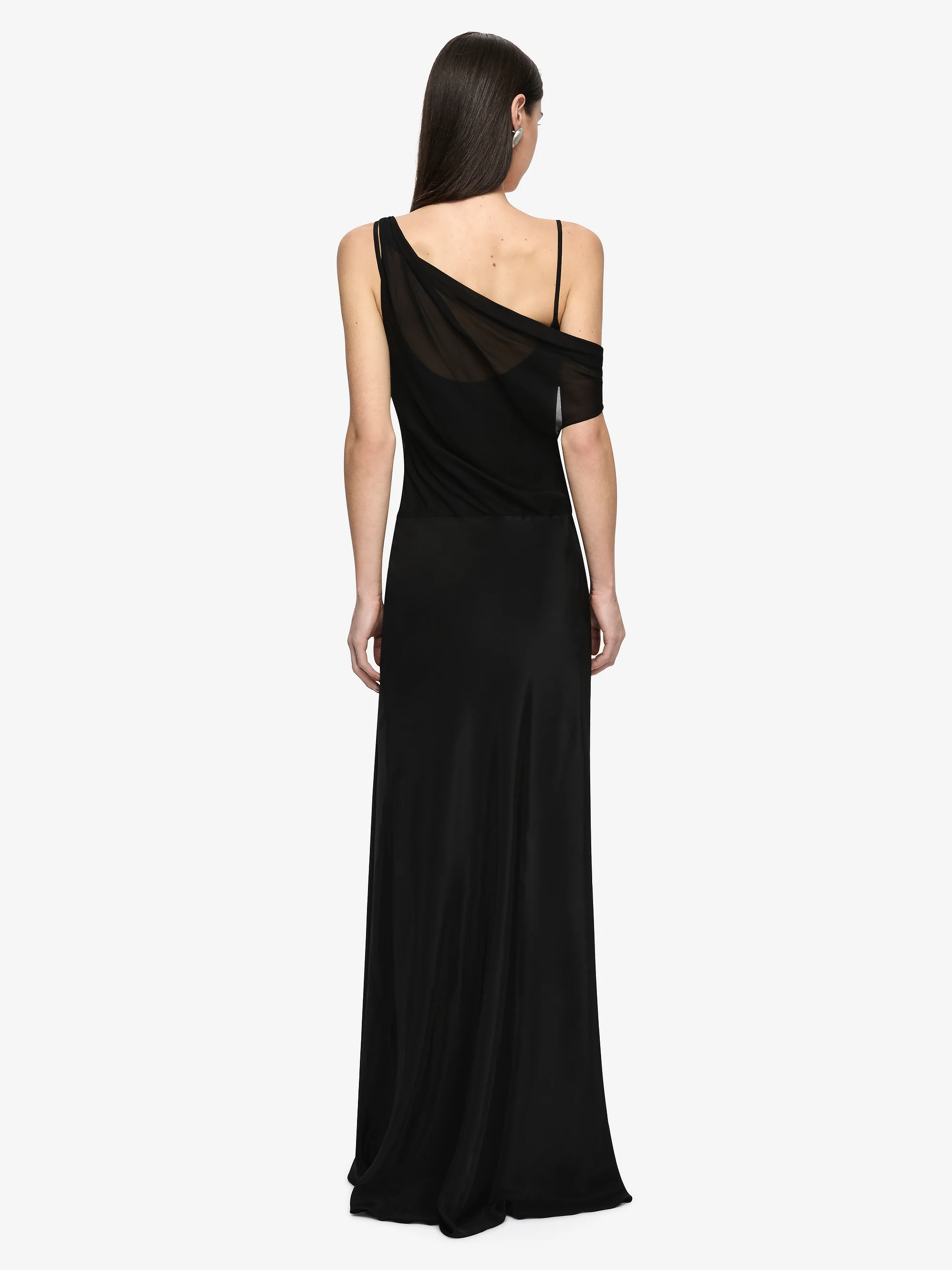 ANIKA LAYERED MAXI DRESS - BLACK - Image 4
