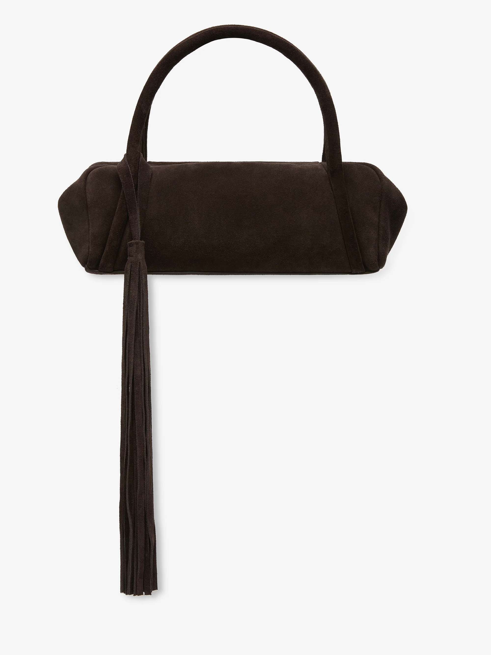 DEVIN BAGUETTE BAG - CHOC SUEDE - Image 5