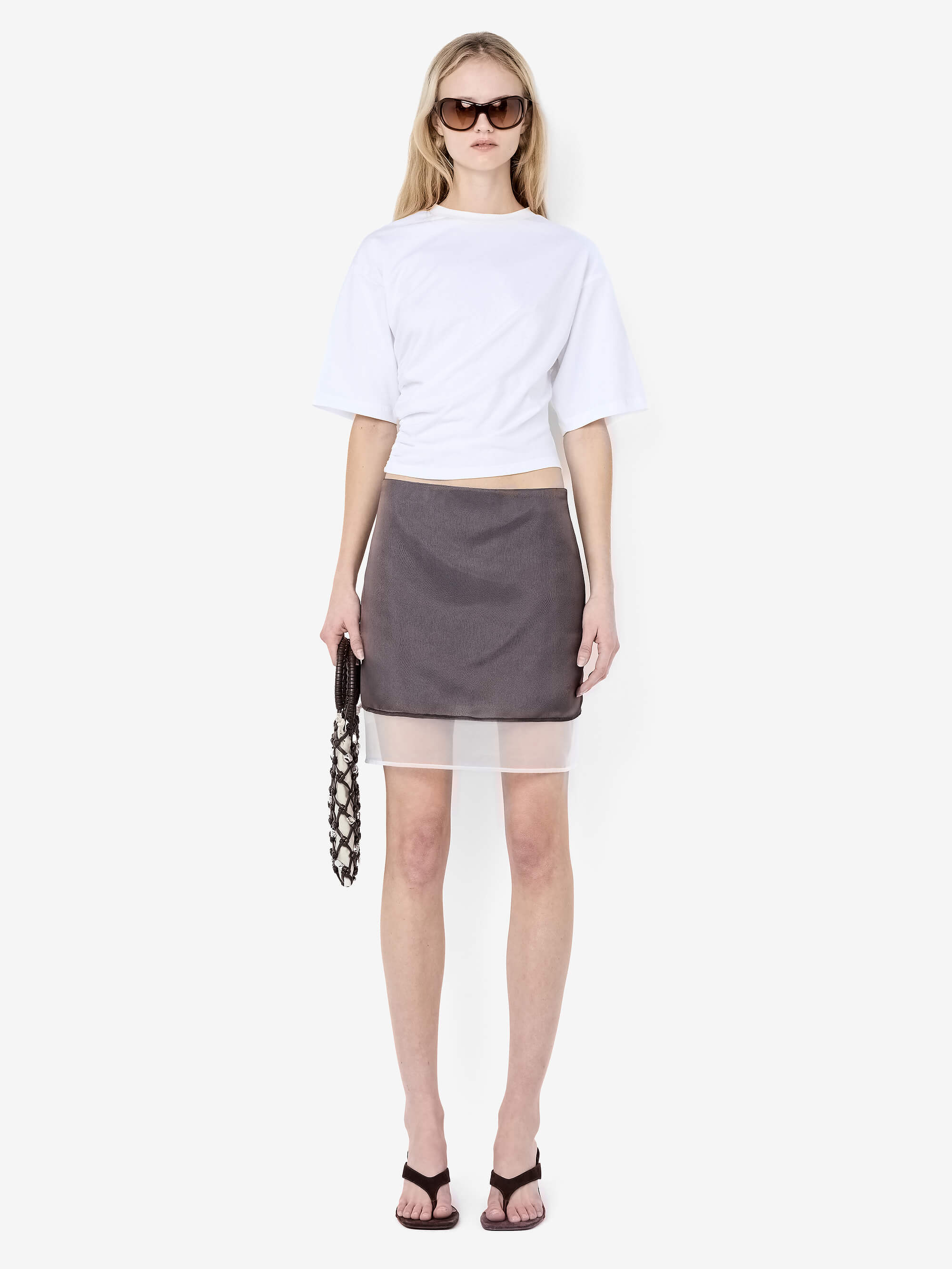 EMA ASYM TEE - IVORY