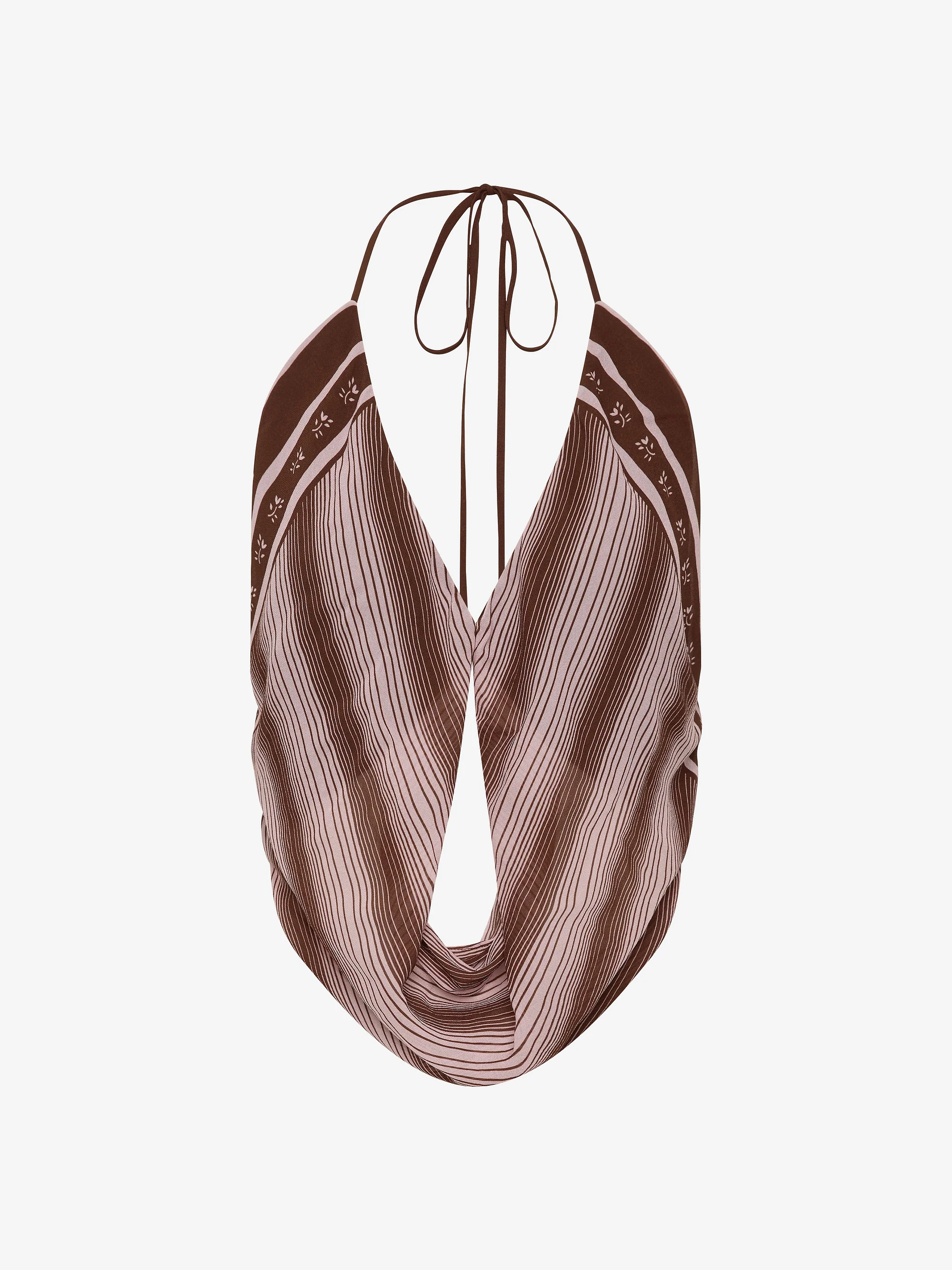 EVELY HALTER TOP - GEO SCARF PRINT - Image 5