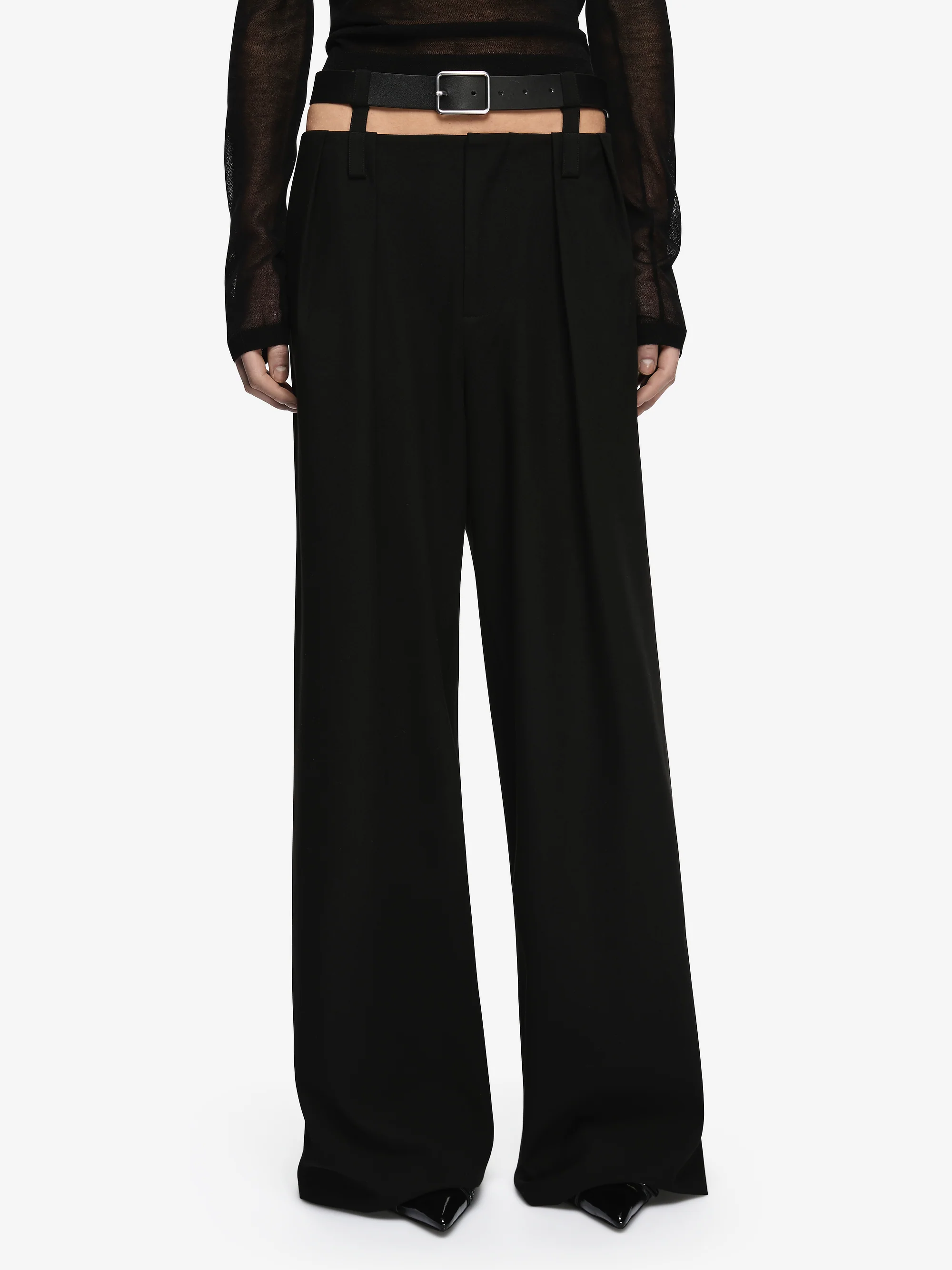 HENLEY BELT PANT - BLACK - Image 3