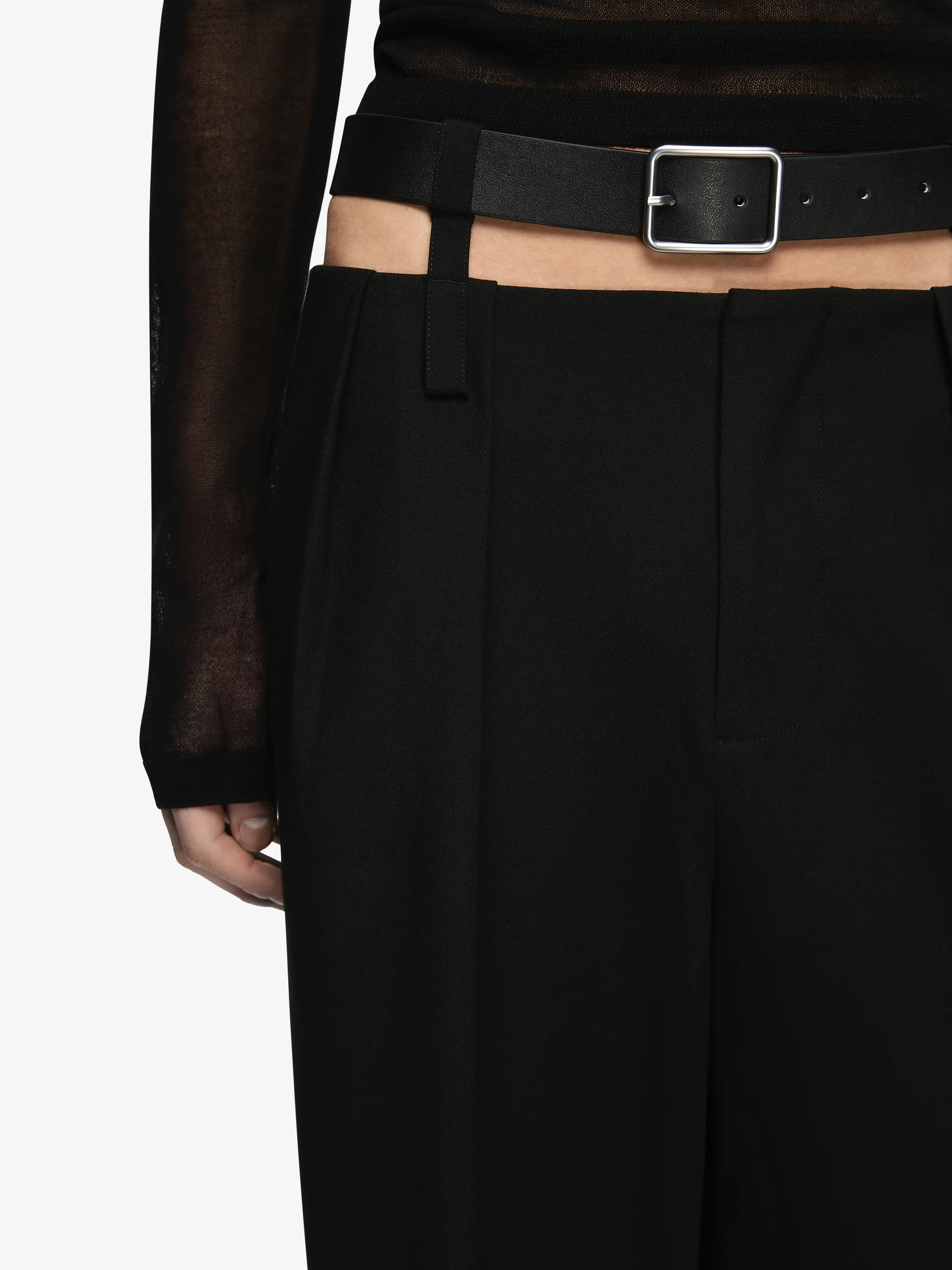 HENLEY BELT PANT - BLACK - Image 4