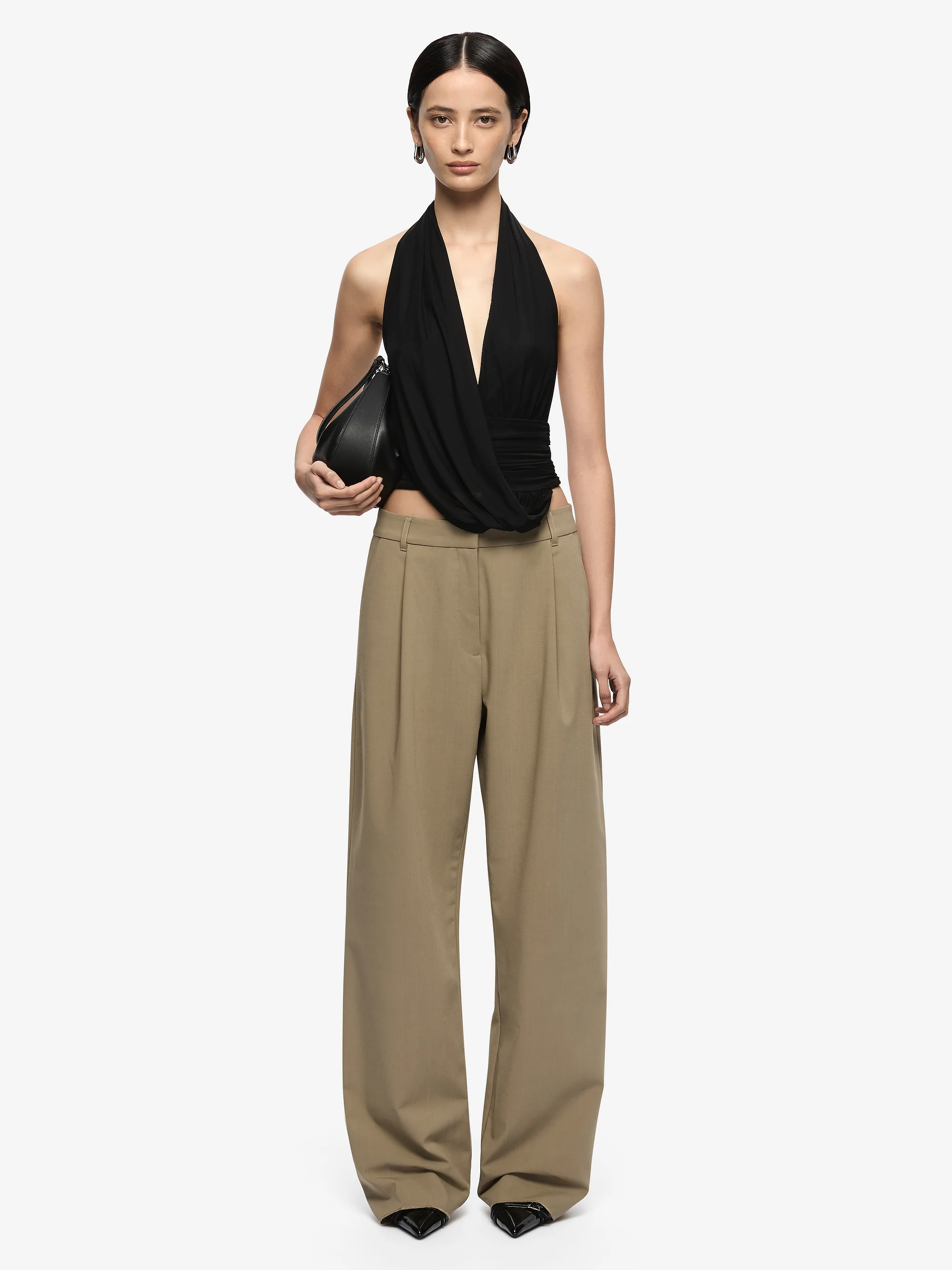 IRIS HALTER TOP  - BLACK - Image 2