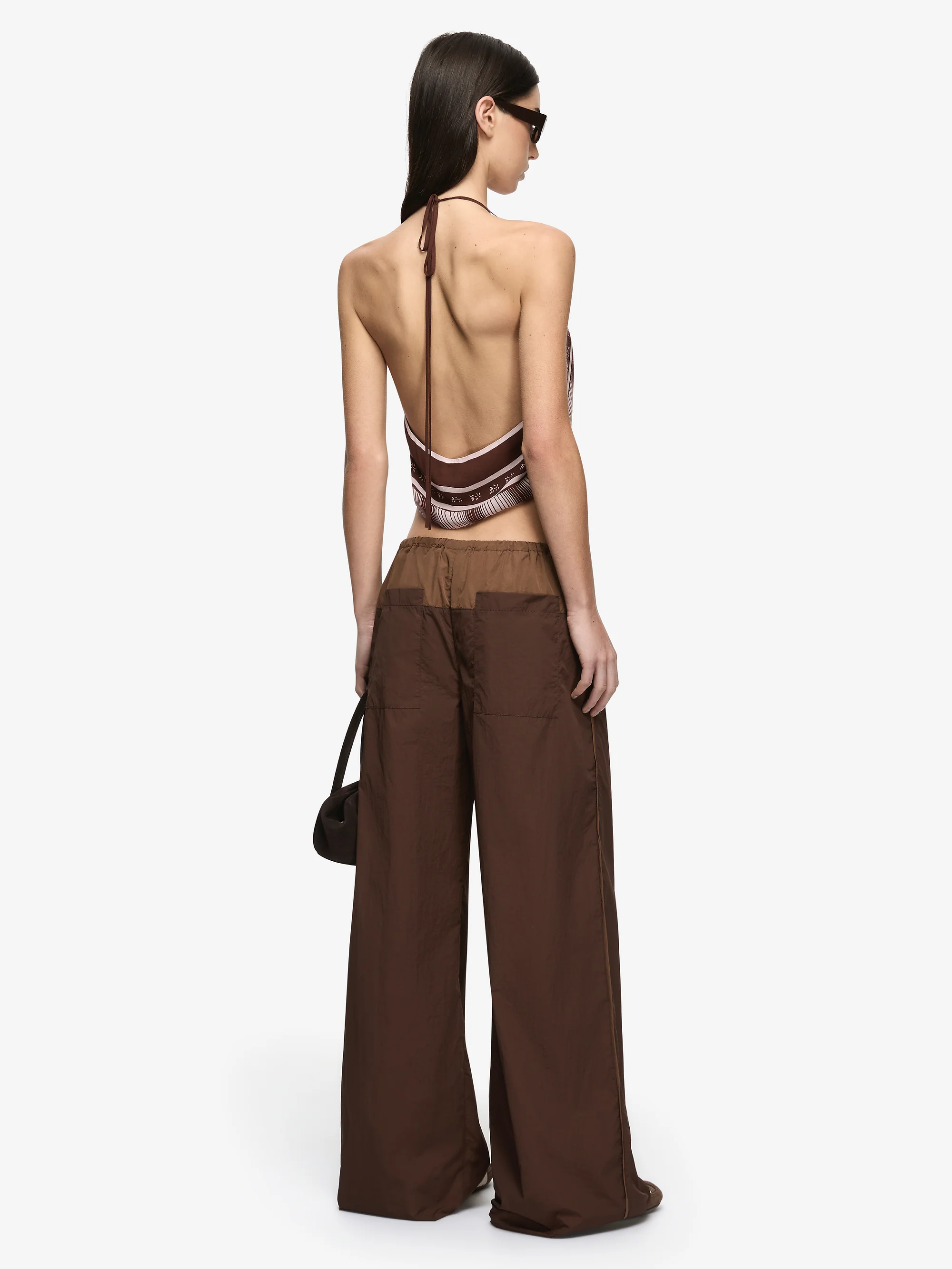 LANEY FOLD PANT - CHOC/COFFEE - Image 3