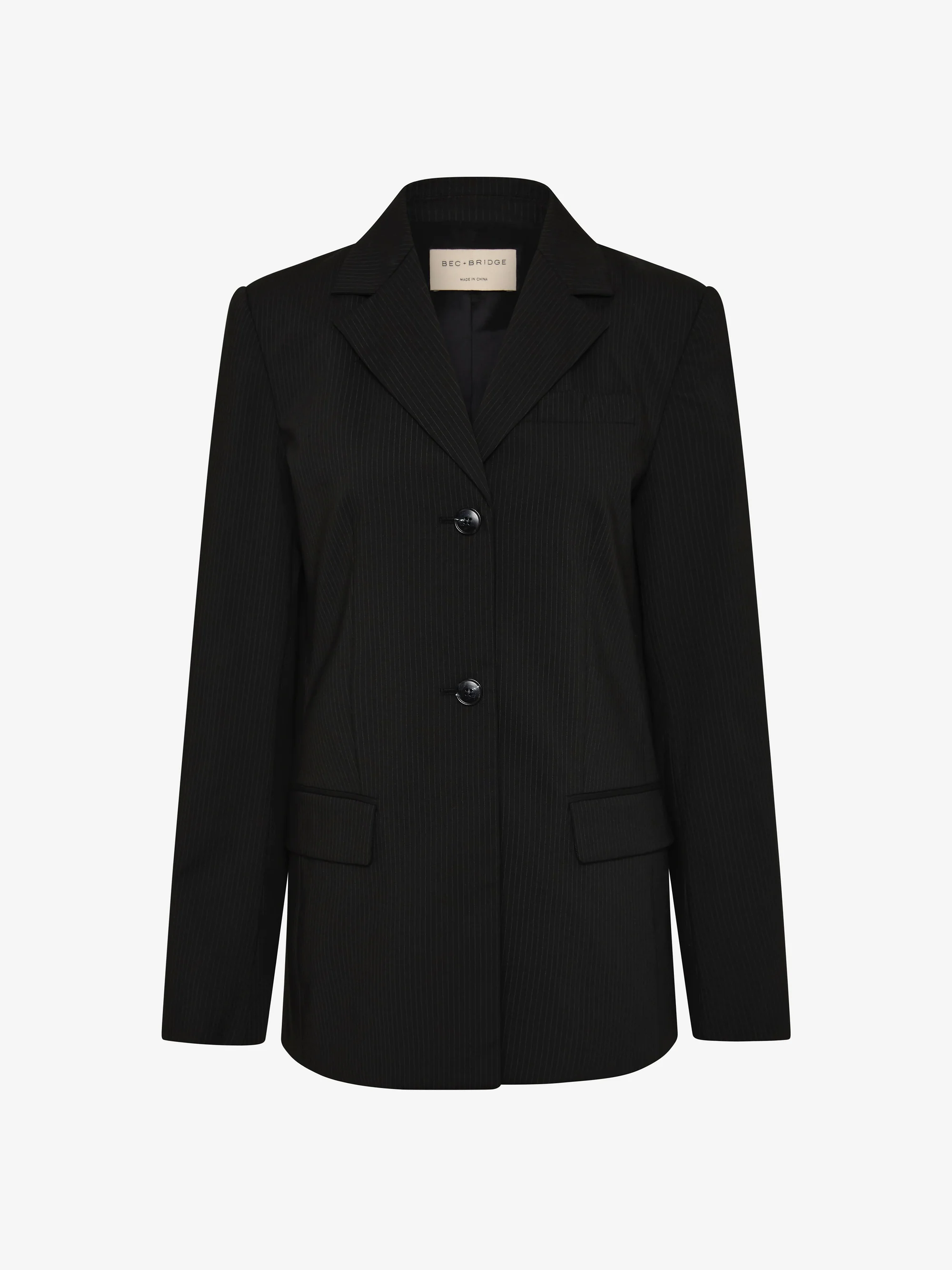 MARCELLI BLAZER - BLACK/WHITE PINSTRIPE - Image 6