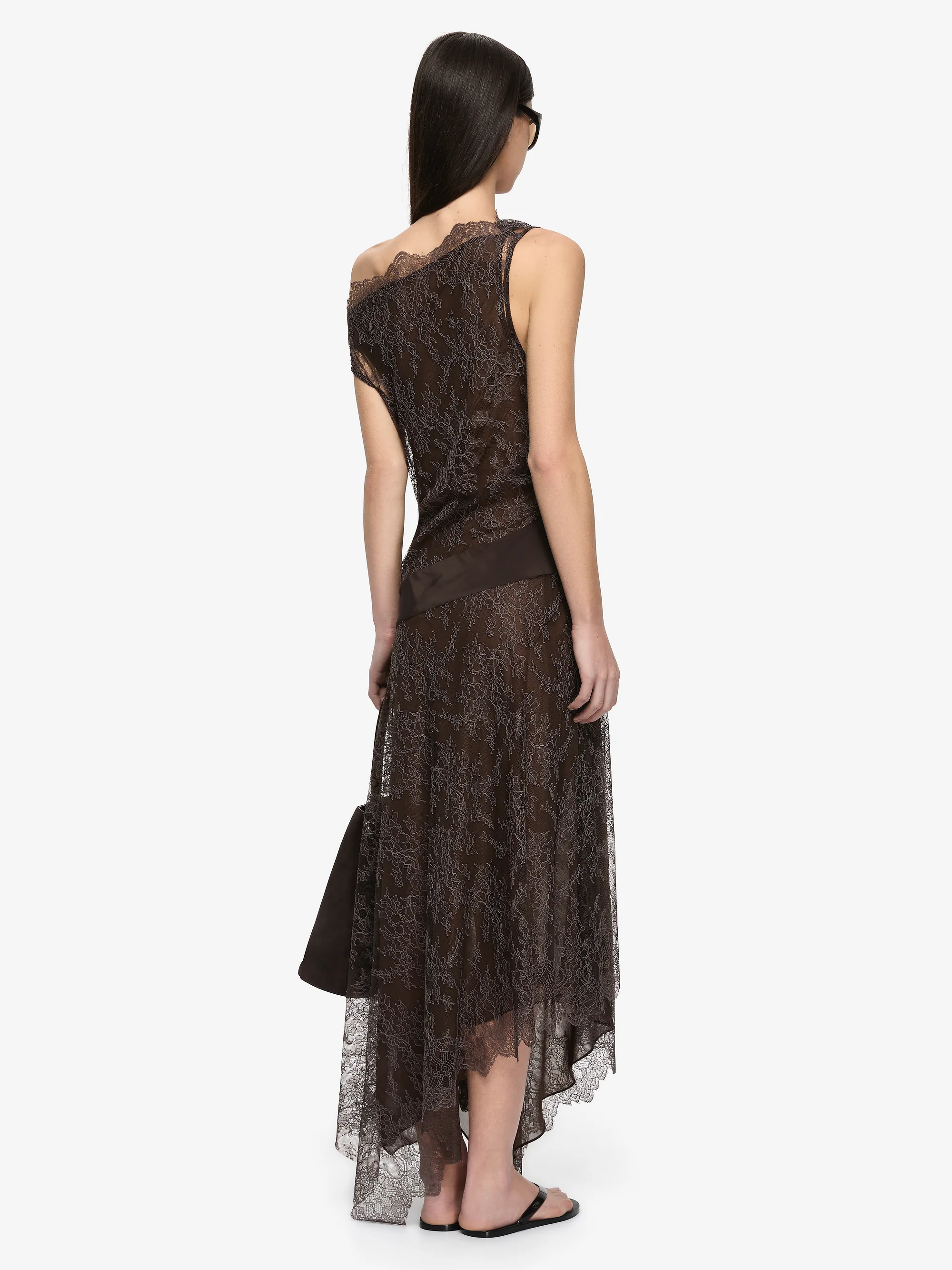 MARIKA ASYM DRESS - COFFEE - Image 4