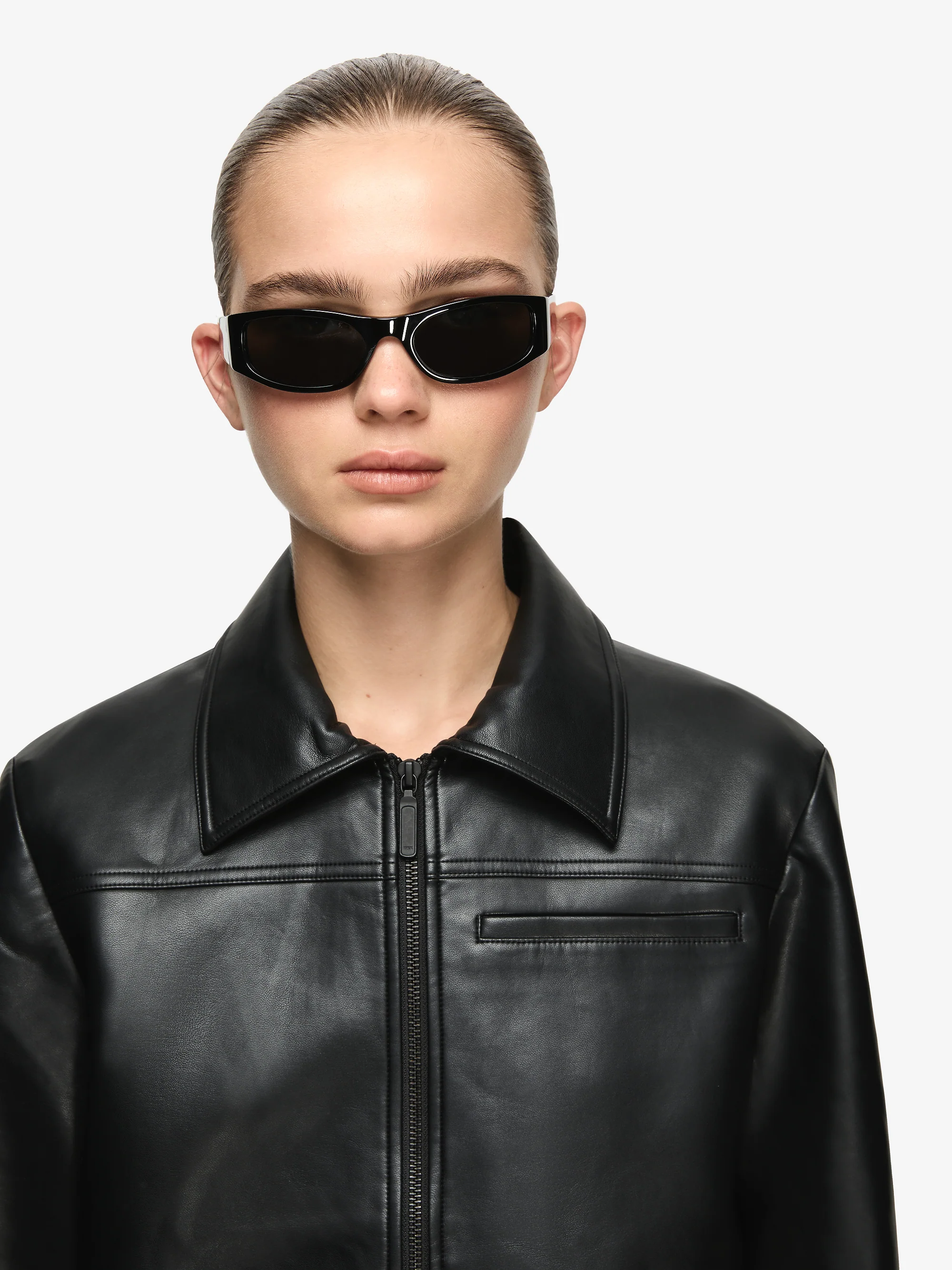 SAPHIRA CROPPED JACKET - BLACK - Image 2