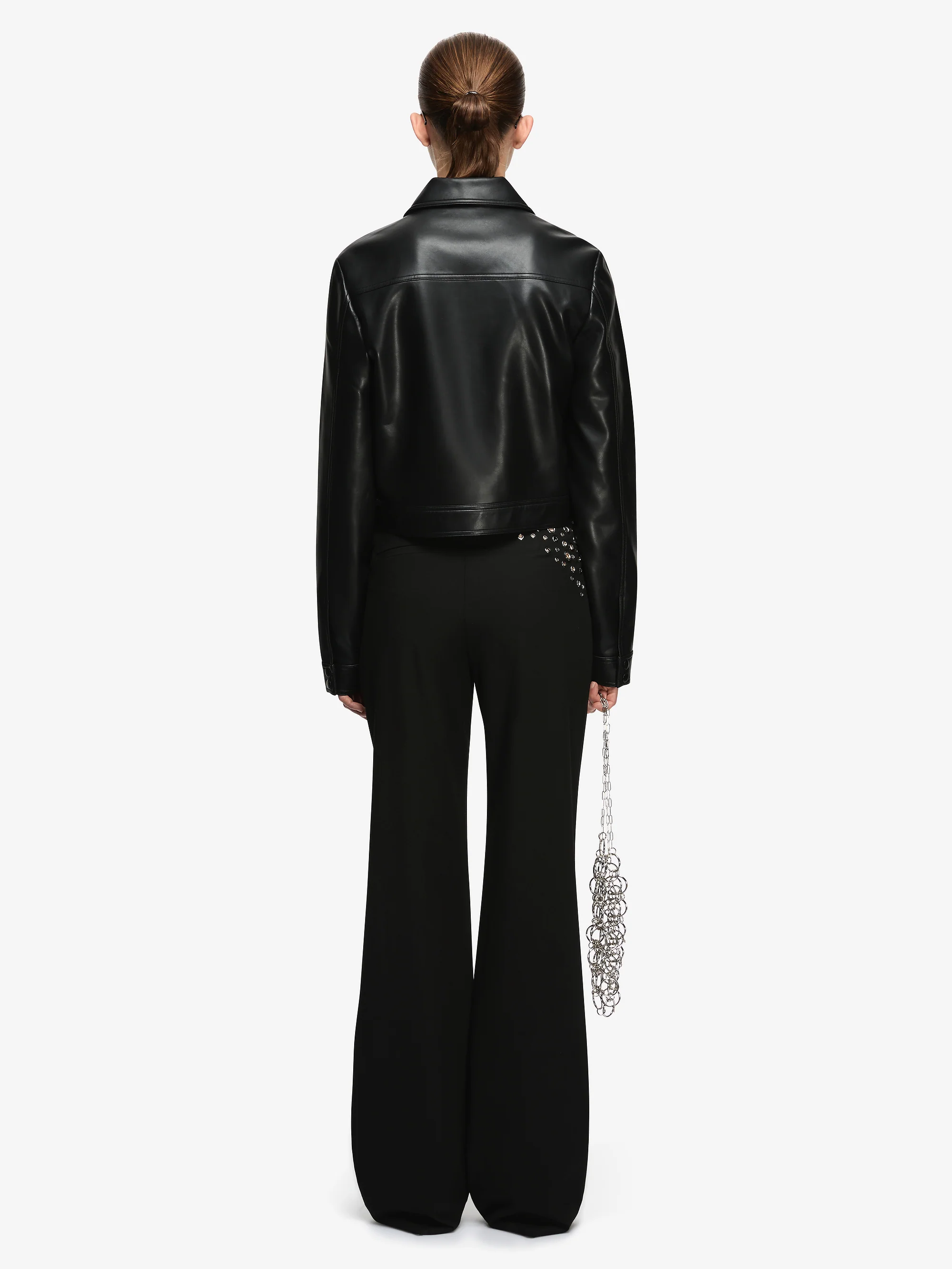 SAPHIRA CROPPED JACKET - BLACK - Image 4