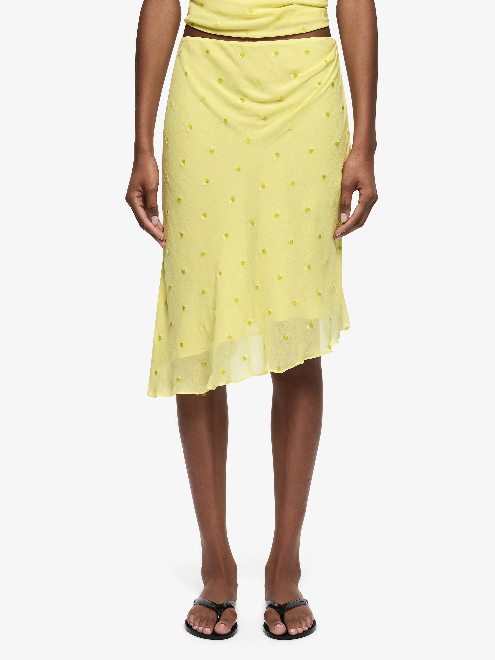 SOLACE ASYM SKIRT - CITRUS - Image 2