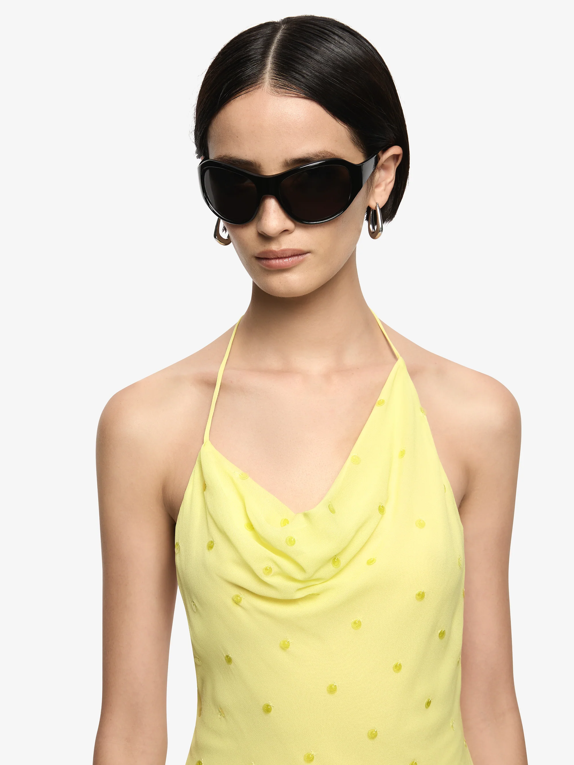 SOLACE HALTER MINI DRESS - CITRUS - Image 3