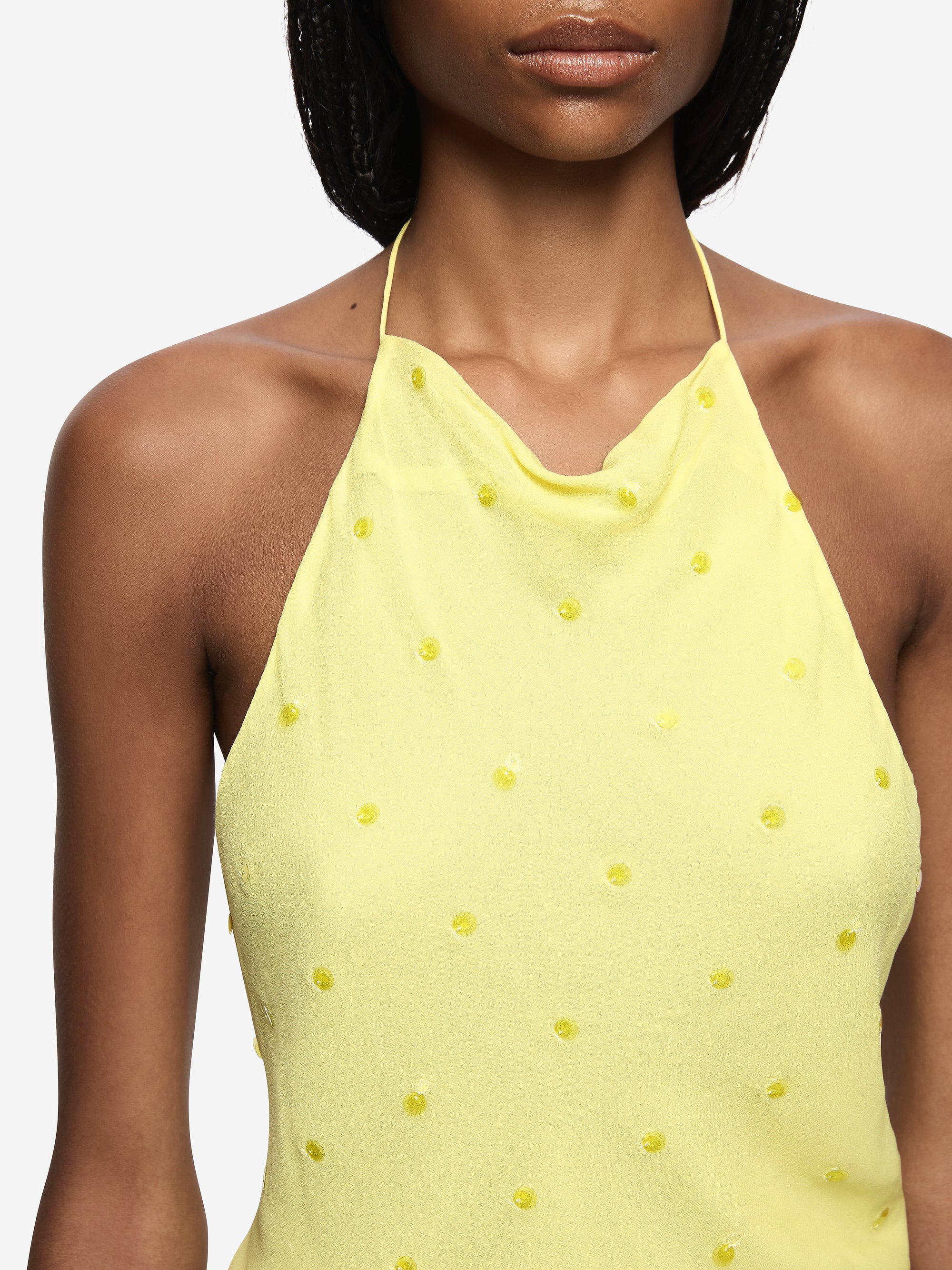 SOLACE HALTER TOP - CITRUS - Image 2