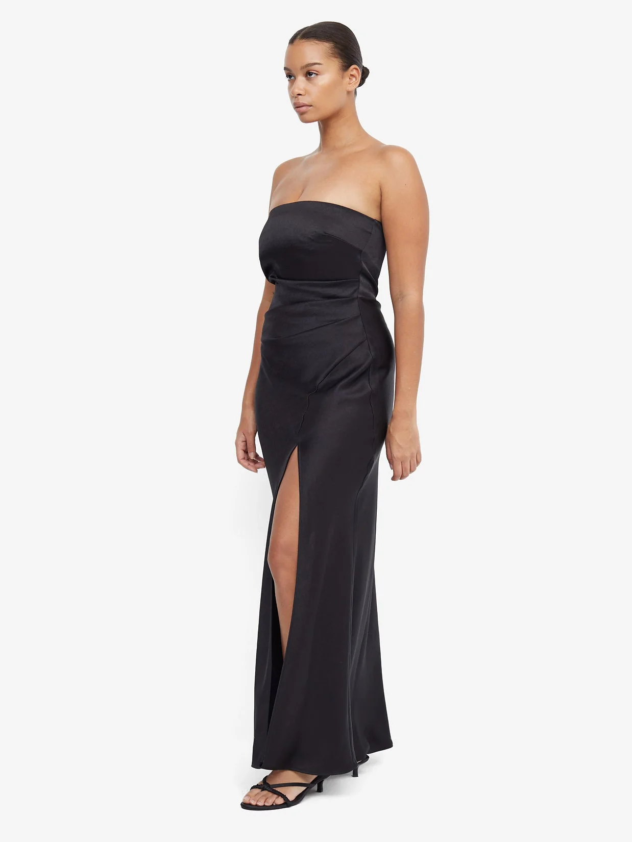 THE DREAMER STRAPLESS DRESS - BLACK - Image 2