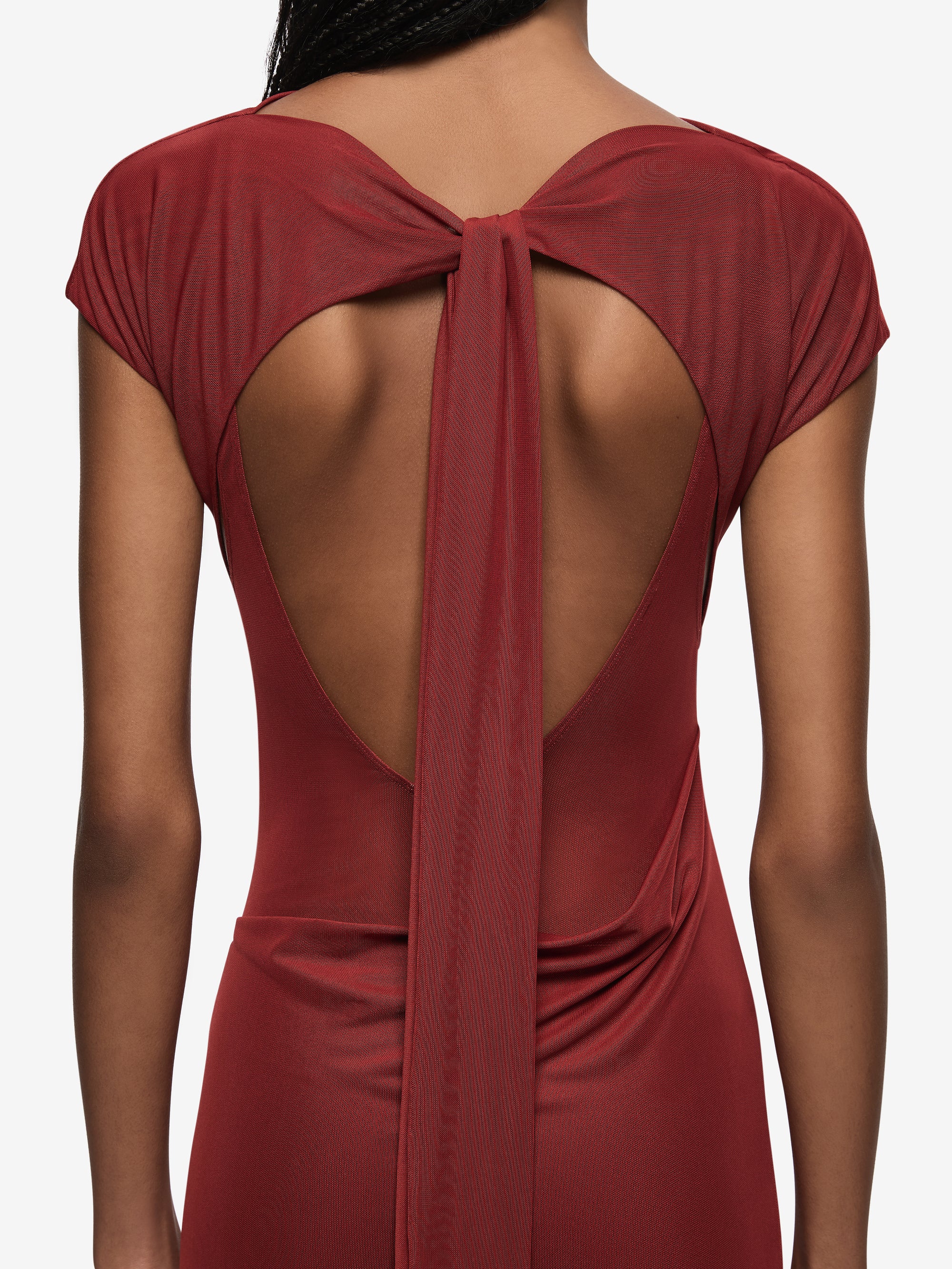 WILLORIN LAYERED MAXI DRESS - SANGRIA - Image 4