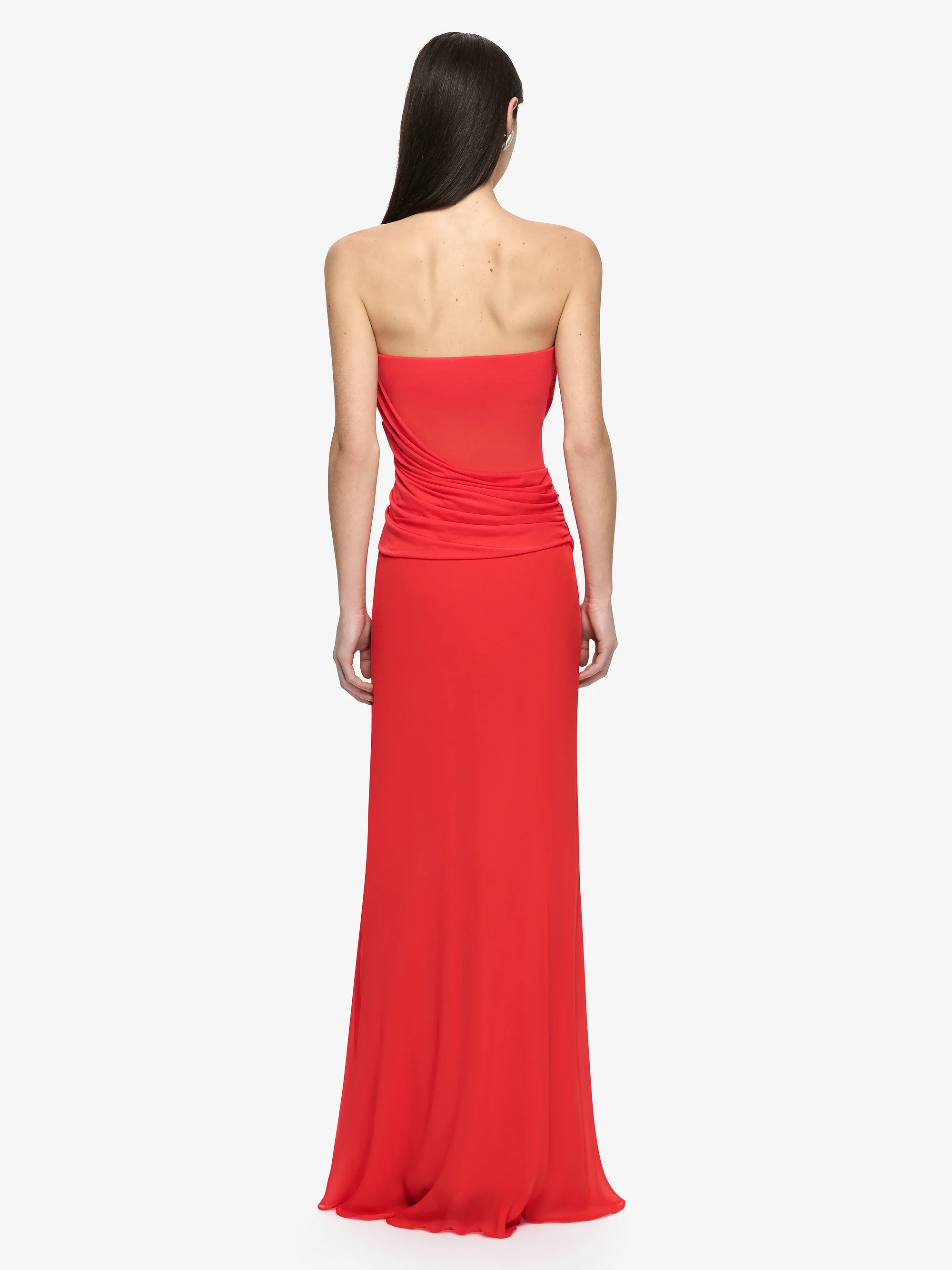 XANTHI STRAPLESS MAXI DRESS - FLAME - Image 5