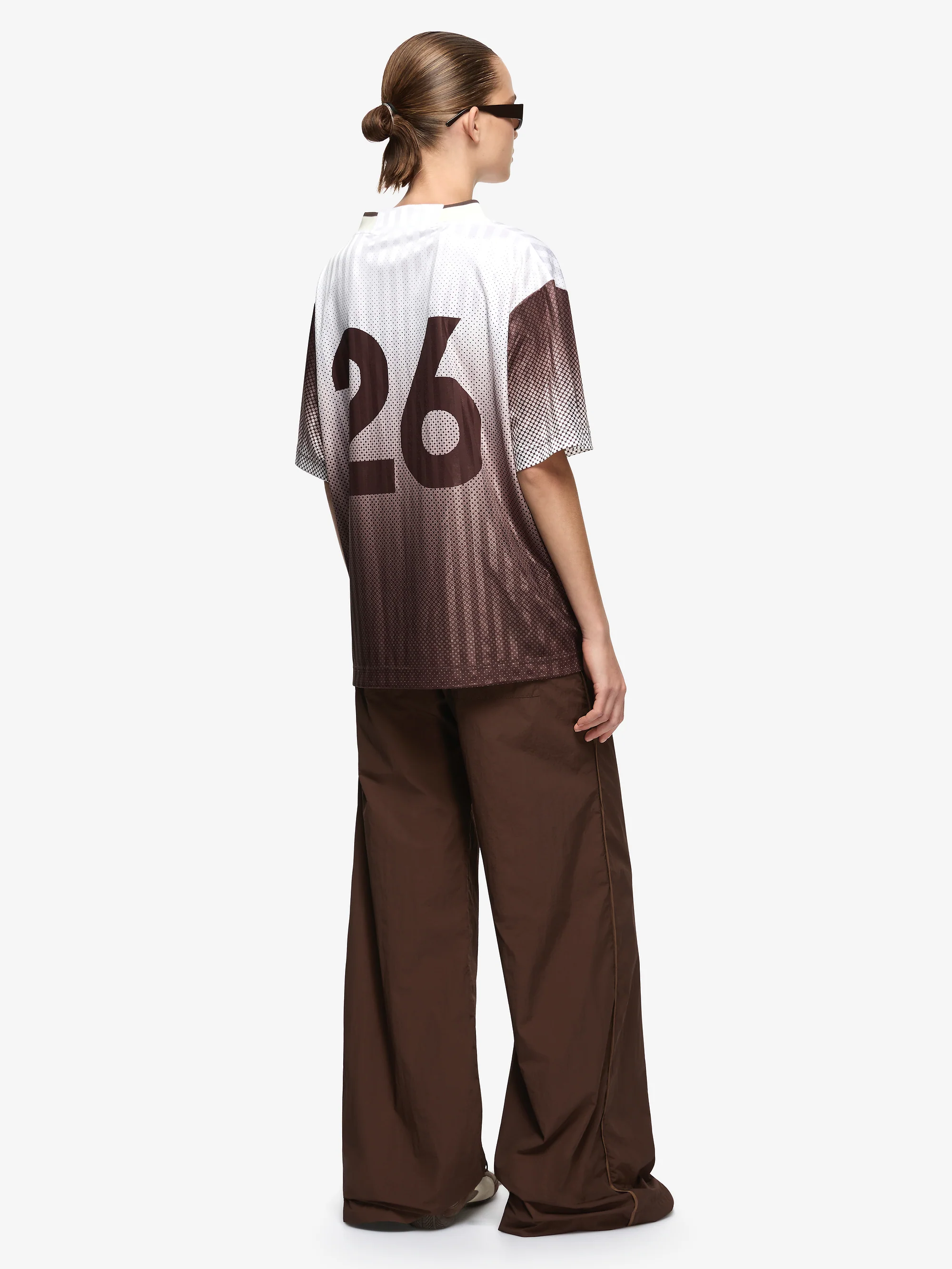 ZELIA JERSEY T SHIRT - BITTER CHOC OMBRE - Image 3