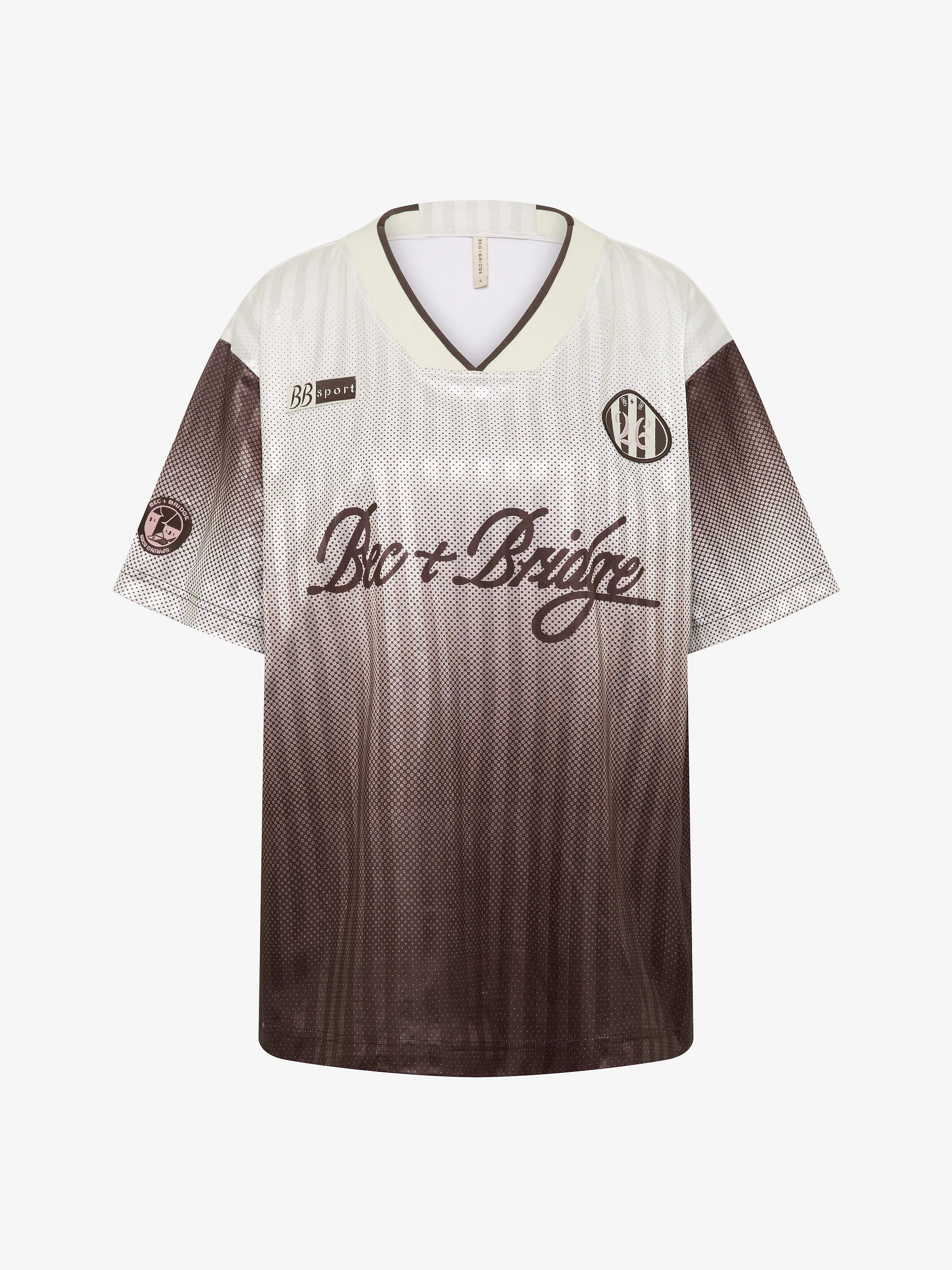 ZELIA JERSEY T SHIRT - BITTER CHOC OMBRE - Image 4